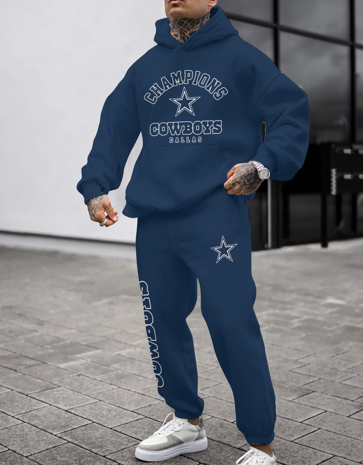 Dallas Cowboys 3D Printed Pullover Hoodie And Sweatpant 2pcs Tracksuits