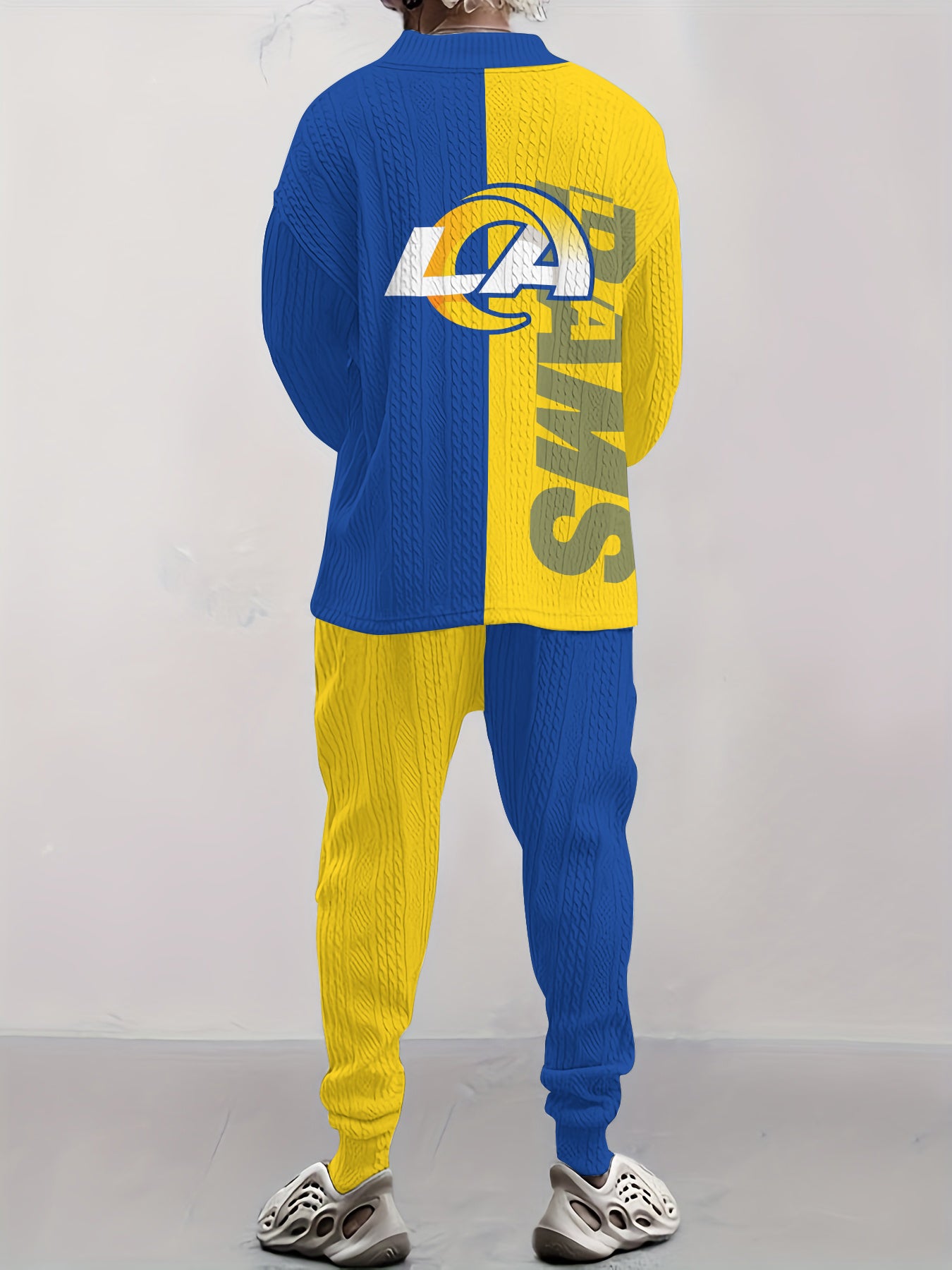 Los Angeles Rams Classic All-Season Long Sleeve V-Neck Pullover Sweater