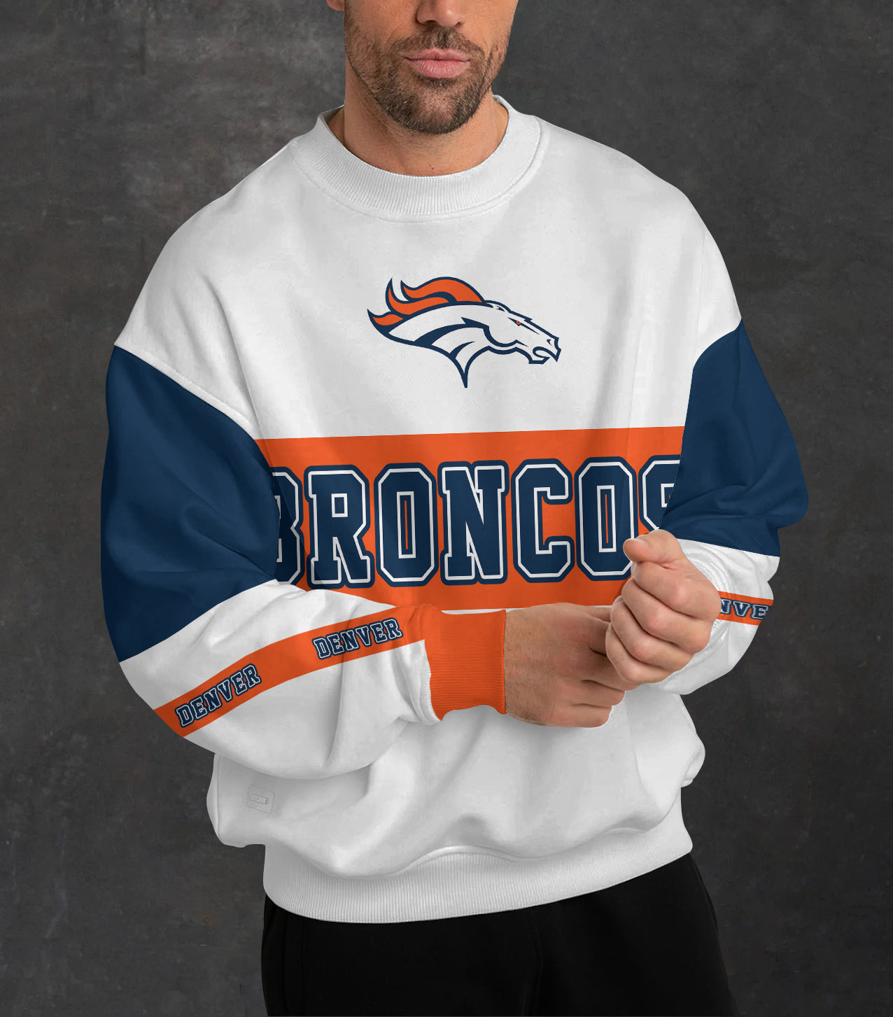 Denver Broncos 3D Limited Edition Crew Neck sweatshirt