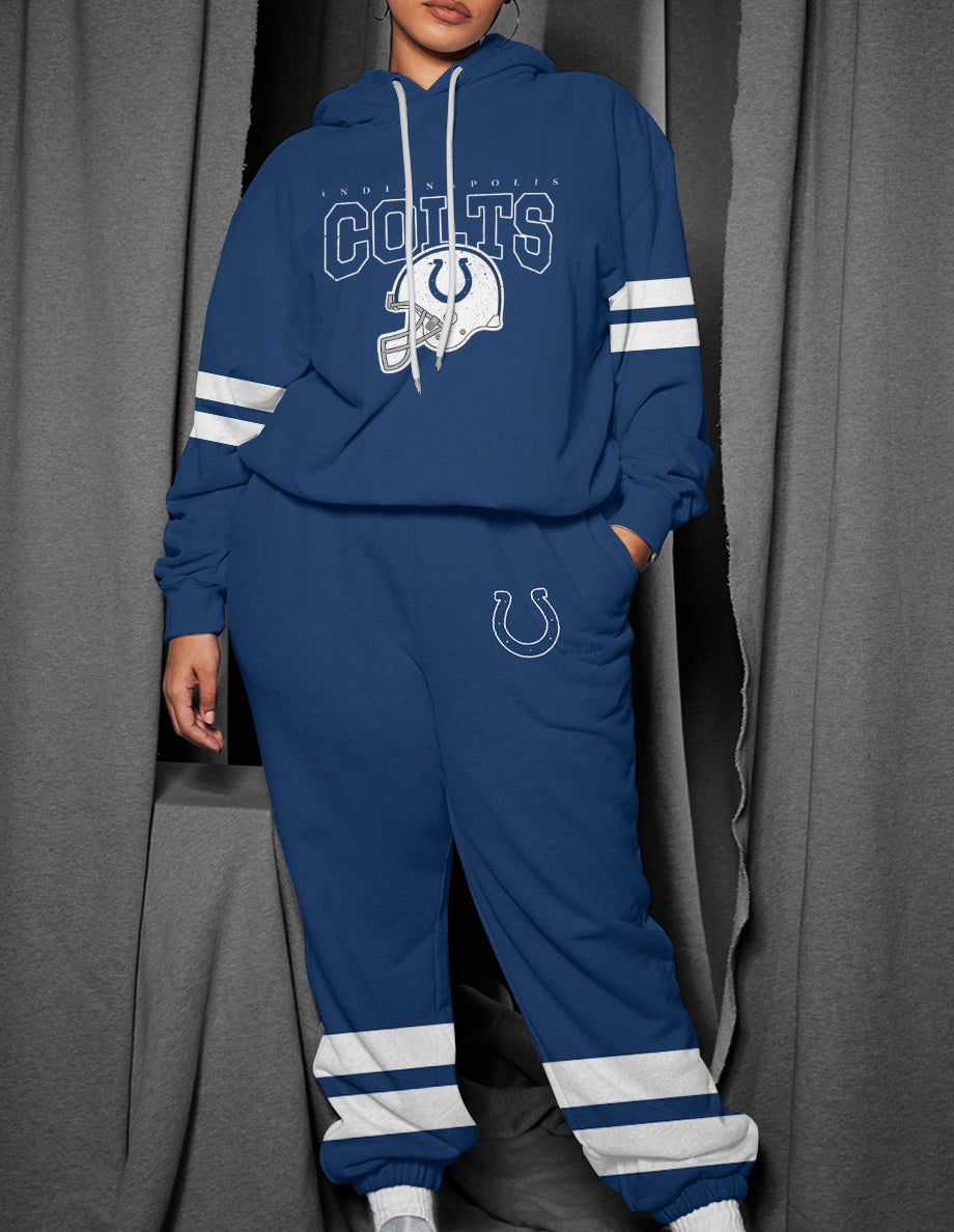 Indianapolis Colts 3D Printed Pullover Hoodie And Sweatpant 2pcs Tracksuits