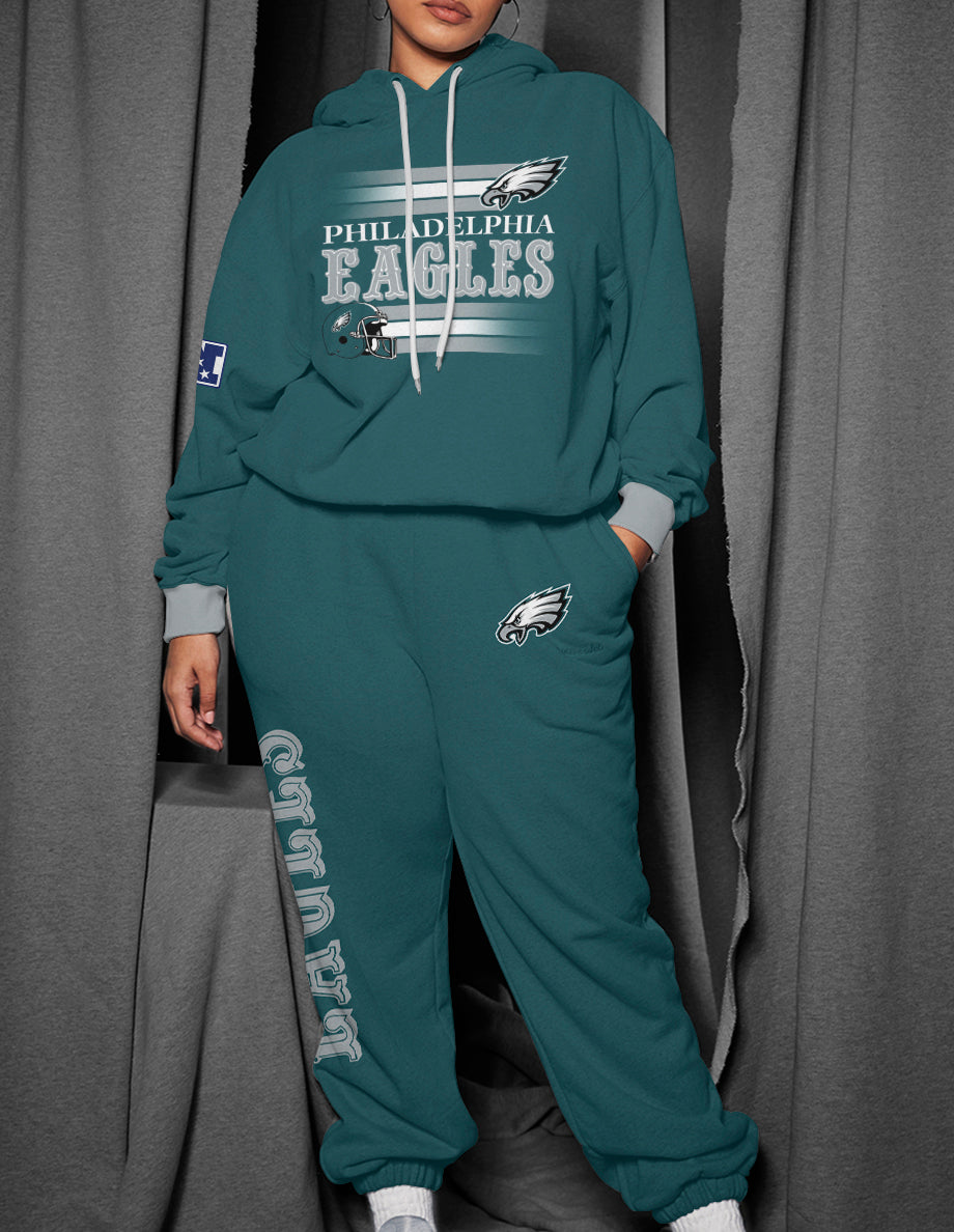 Philadelphia Eagles 3D Printed Pullover Hoodie And Sweatpant 2pcs Tracksuits