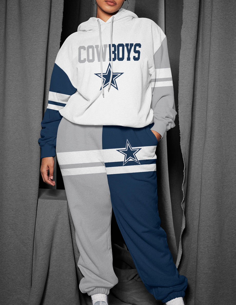 Dallas Cowboys 3D Printed Pullover Hoodie And Sweatpant 2pcs Tracksuits