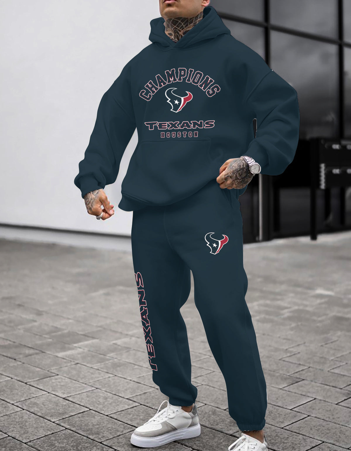 Houston Texans 3D Printed Pullover Hoodie And Sweatpant 2pcs Tracksuits