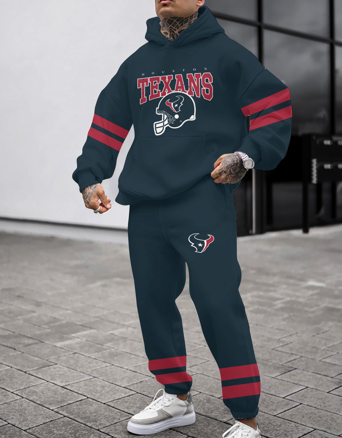 Houston Texans 3D Printed Pullover Hoodie And Sweatpant 2pcs Tracksuits