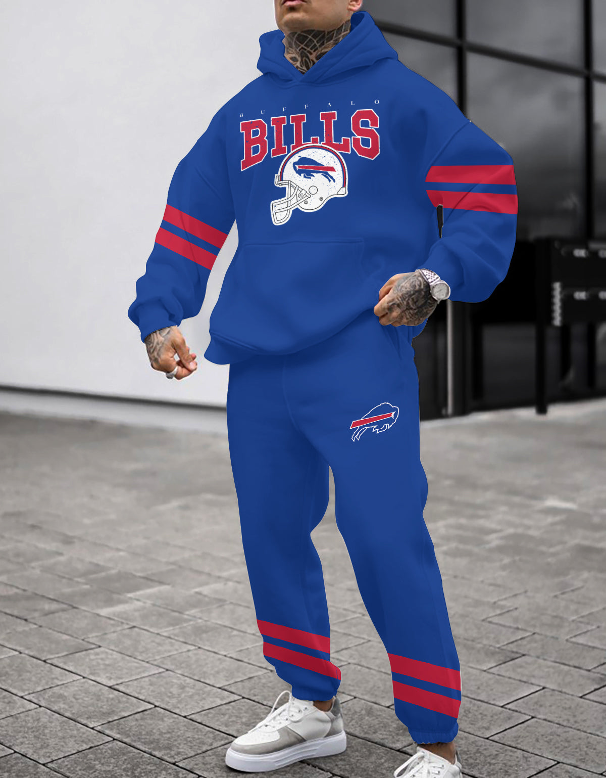 Buffalo Bills 3D Printed Pullover Hoodie And Sweatpant 2pcs Tracksuits