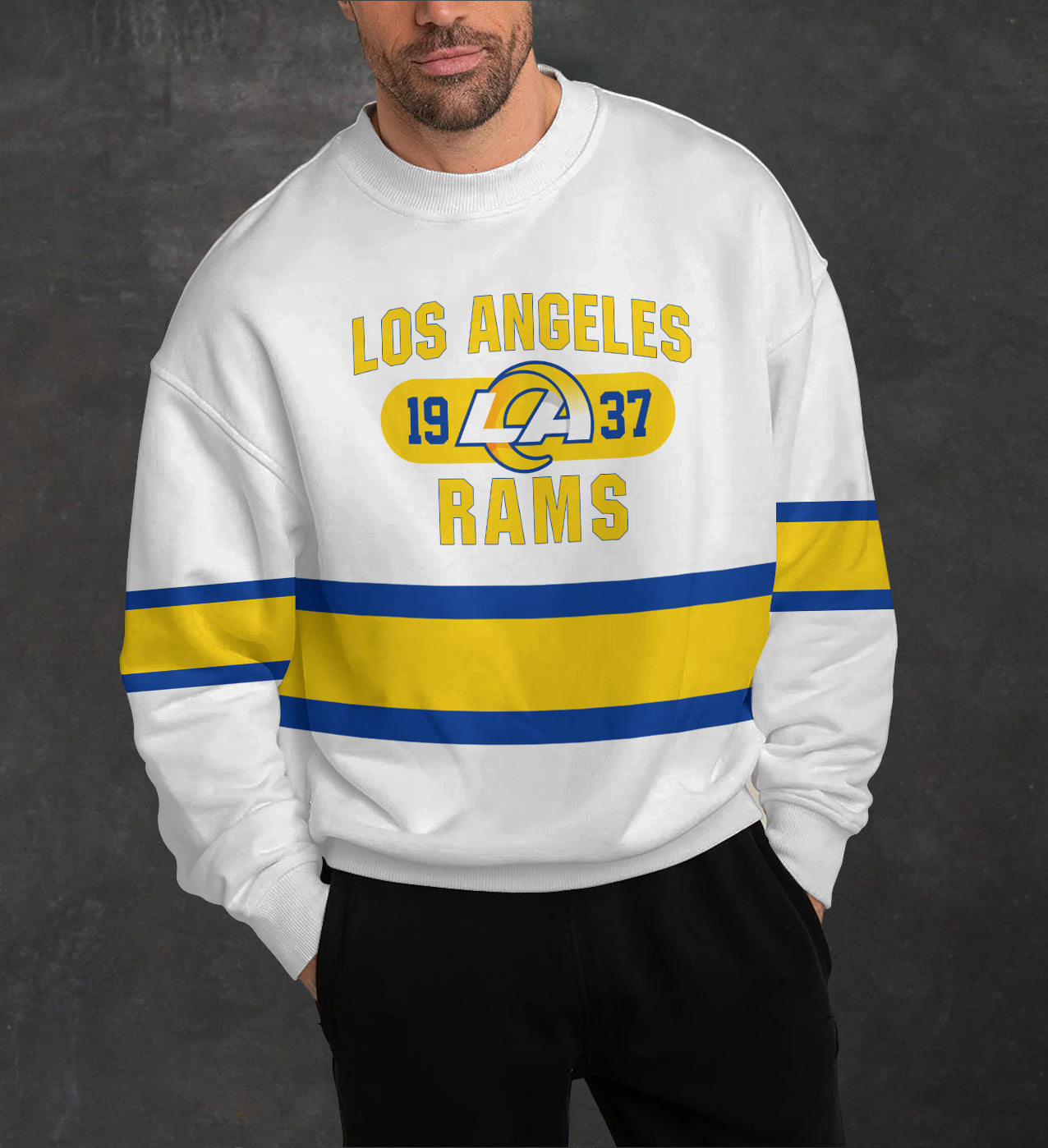 Los Angeles Rams 3D Limited Edition Crew Neck sweatshirt