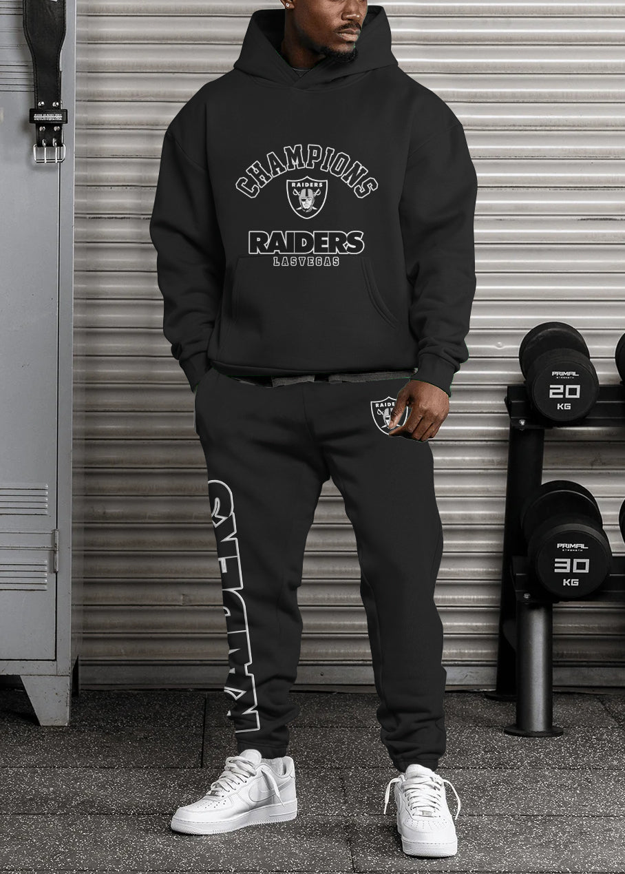 Las Vegas Raiders 3D Printed Pullover Hoodie And Sweatpant 2pcs Tracksuits