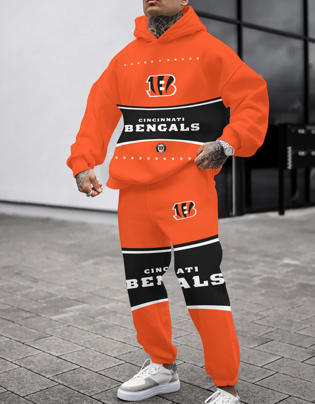 Cincinnati Bengals 3D Printed Pullover Hoodie And Sweatpant 2pcs Tracksuits