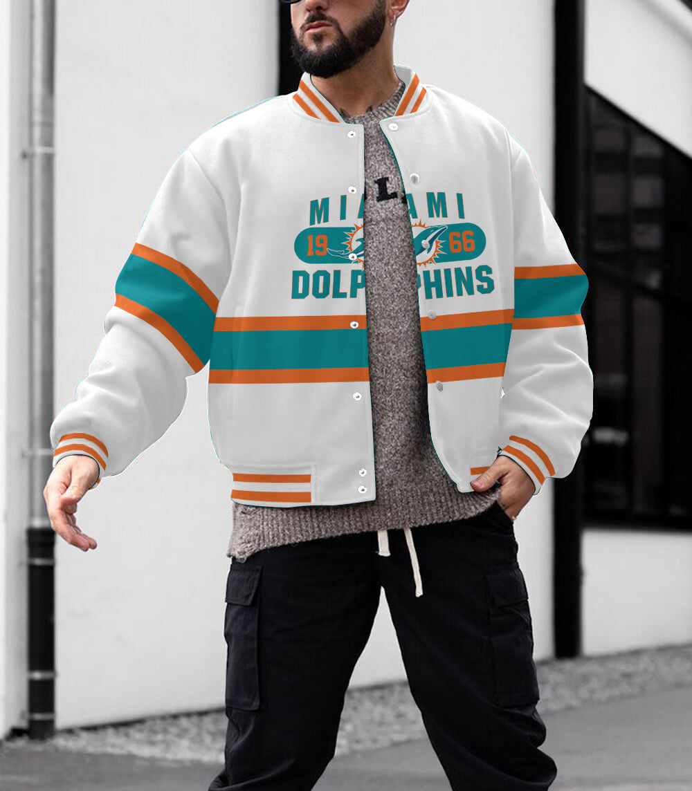 Miami Dolphins Men's Limited Edition Full-Snap Casual Jacket