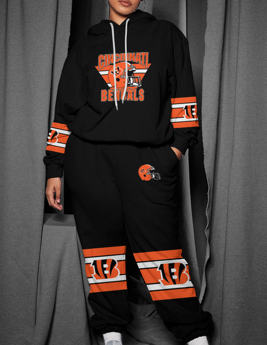 Cincinnati Bengals 3D Printed Pullover Hoodie And Sweatpant 2pcs Tracksuits