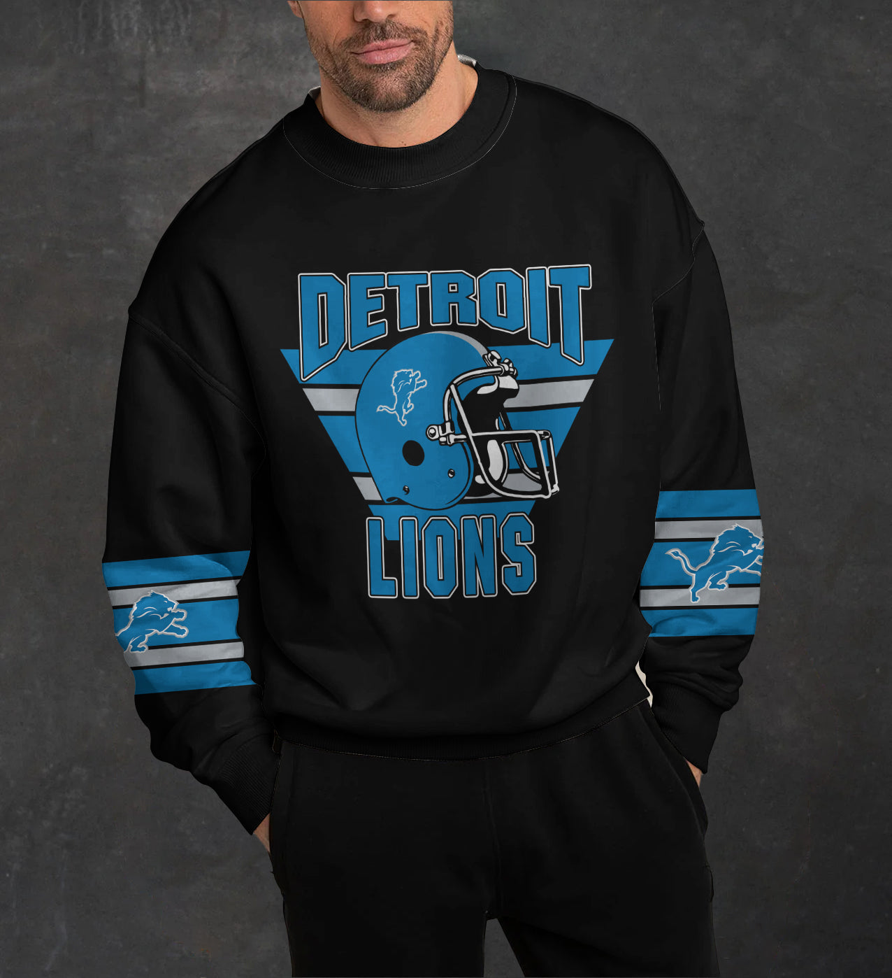 Detroit Lions 3D Limited Edition Crew Neck sweatshirt