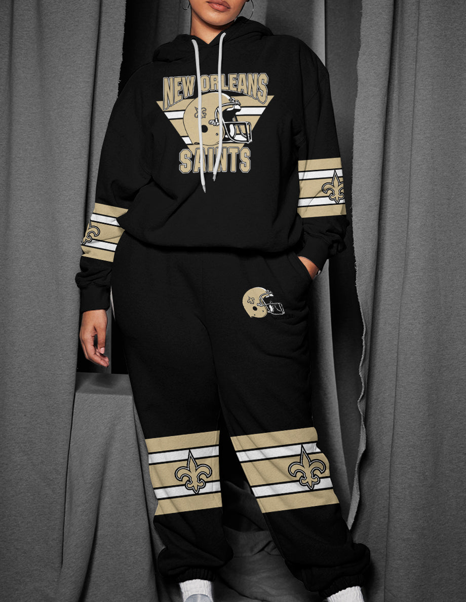 New Orleans Saints 3D Printed Pullover Hoodie And Sweatpant 2pcs Tracksuits