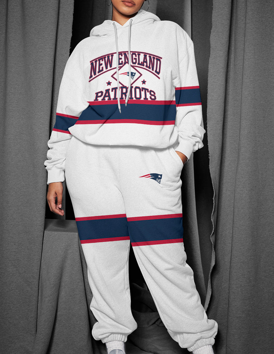 New England Patriots 3D Printed Pullover Hoodie And Sweatpant 2pcs Tracksuits