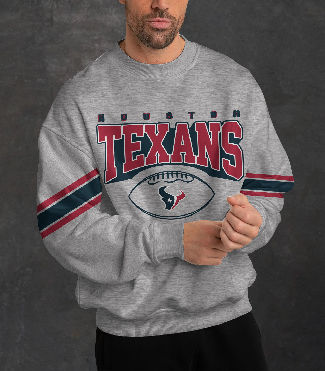 Houston Texans 3D Limited Edition Crew Neck sweatshirt