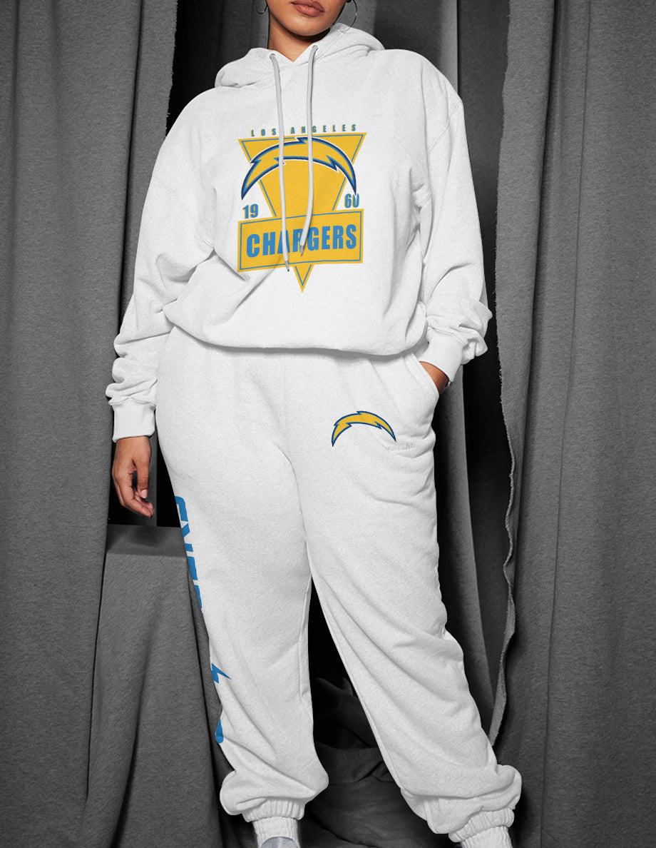 Los Angeles Chargers 3D Printed Pullover Hoodie And Sweatpant 2pcs Tracksuits