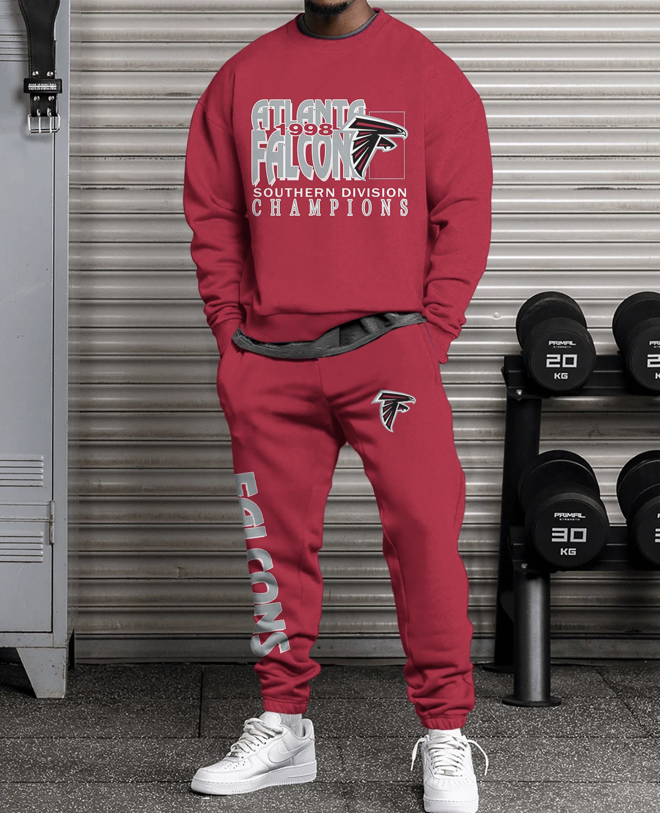 Atlanta Falcons 3D sweatsuit and sweatpants 2 piece outfits