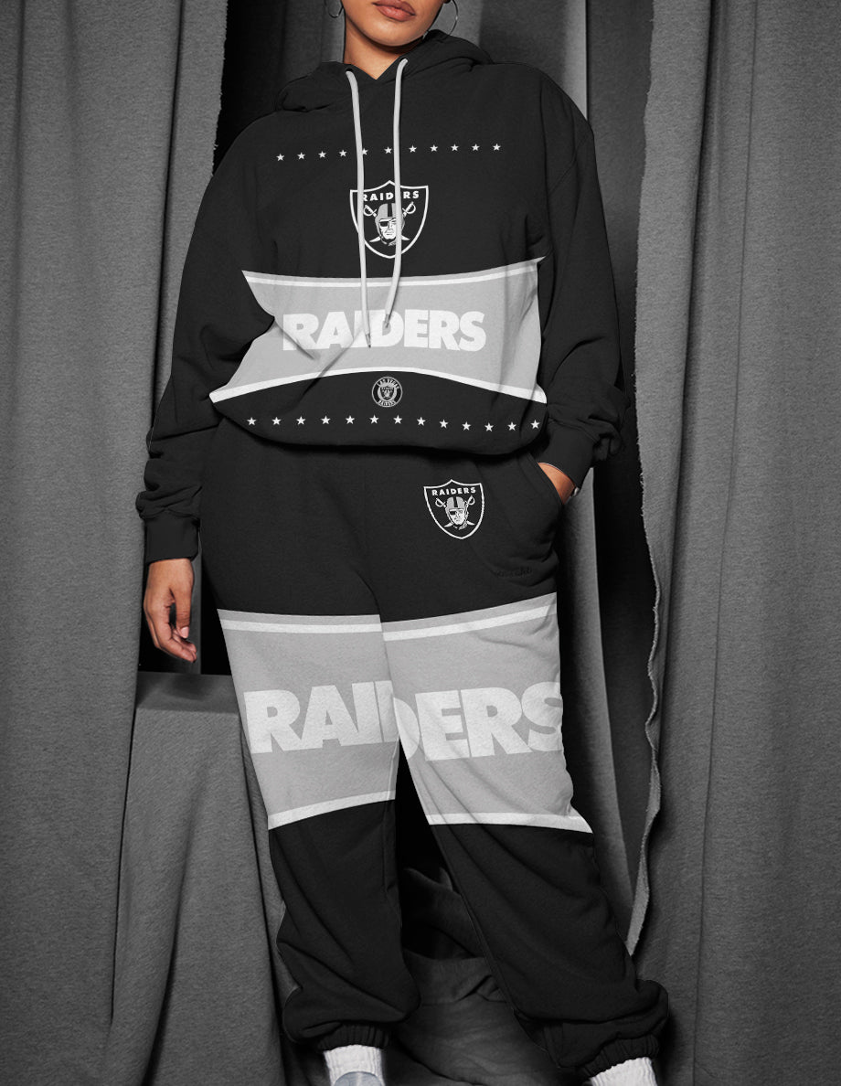 Las Vegas Raiders 3D Printed Pullover Hoodie And Sweatpant 2pcs Tracksuits