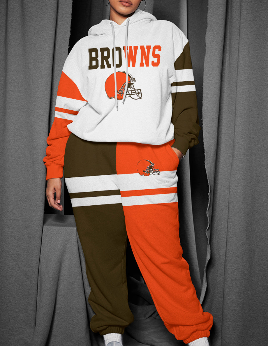 Cleveland Browns 3D Printed Pullover Hoodie And Sweatpant 2pcs Tracksuits