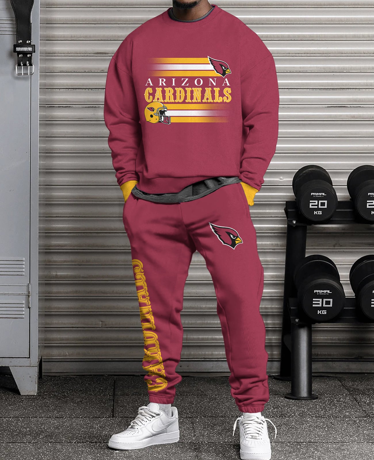 Arizona Cardinals 3D sweatsuit and sweatpants 2 piece outfits