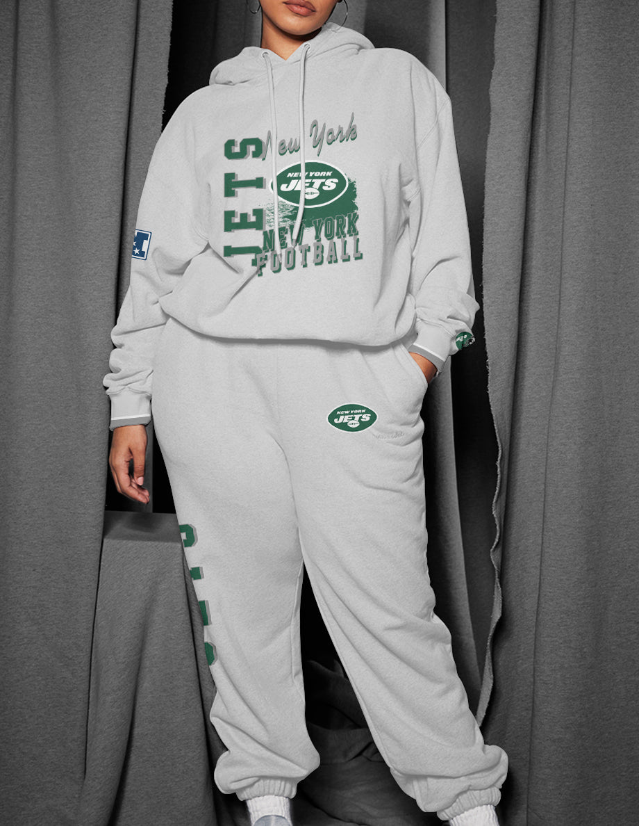 New York Jets 3D Printed Pullover Hoodie And Sweatpant 2pcs Tracksuits