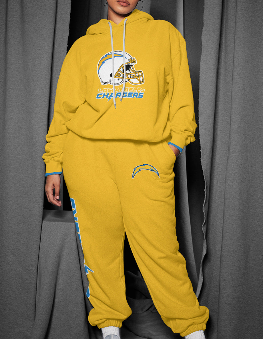 Los Angeles Chargers 3D Printed Pullover Hoodie And Sweatpant 2pcs Tracksuits