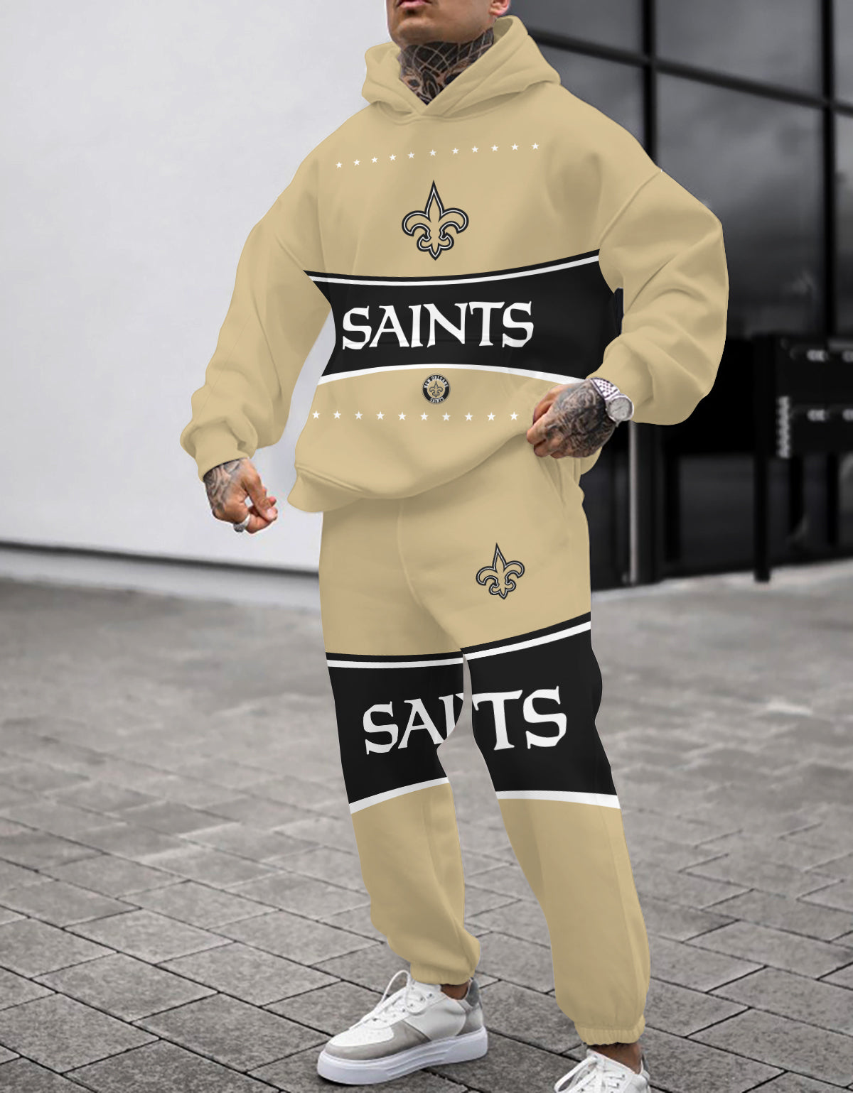 New Orleans Saints 3D Printed Pullover Hoodie And Sweatpant 2pcs Tracksuits