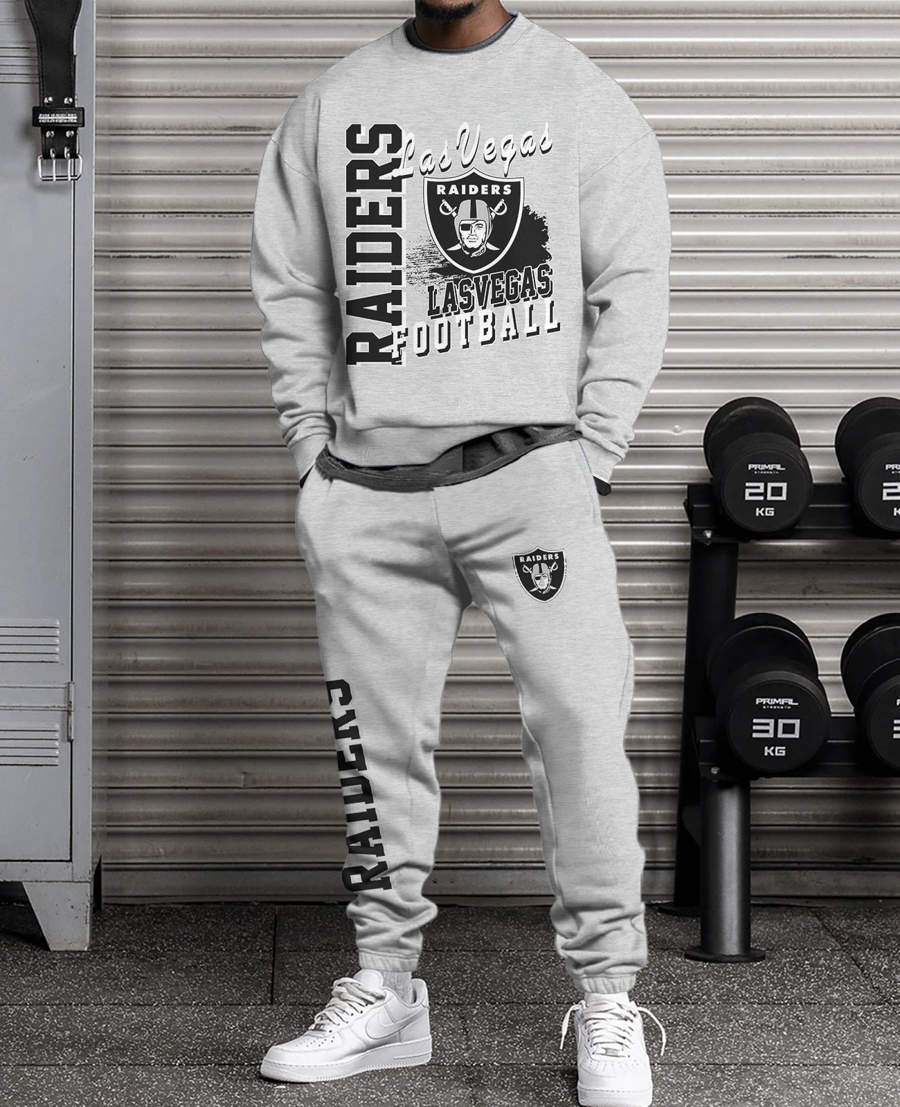 Las Vegas Raiders 3D sweatsuit and sweatpants 2 piece outfits