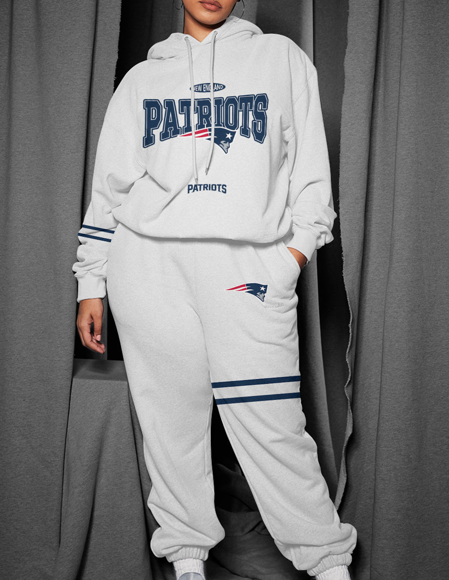 New England Patriots 3D Printed Pullover Hoodie And Sweatpant 2pcs Tracksuits