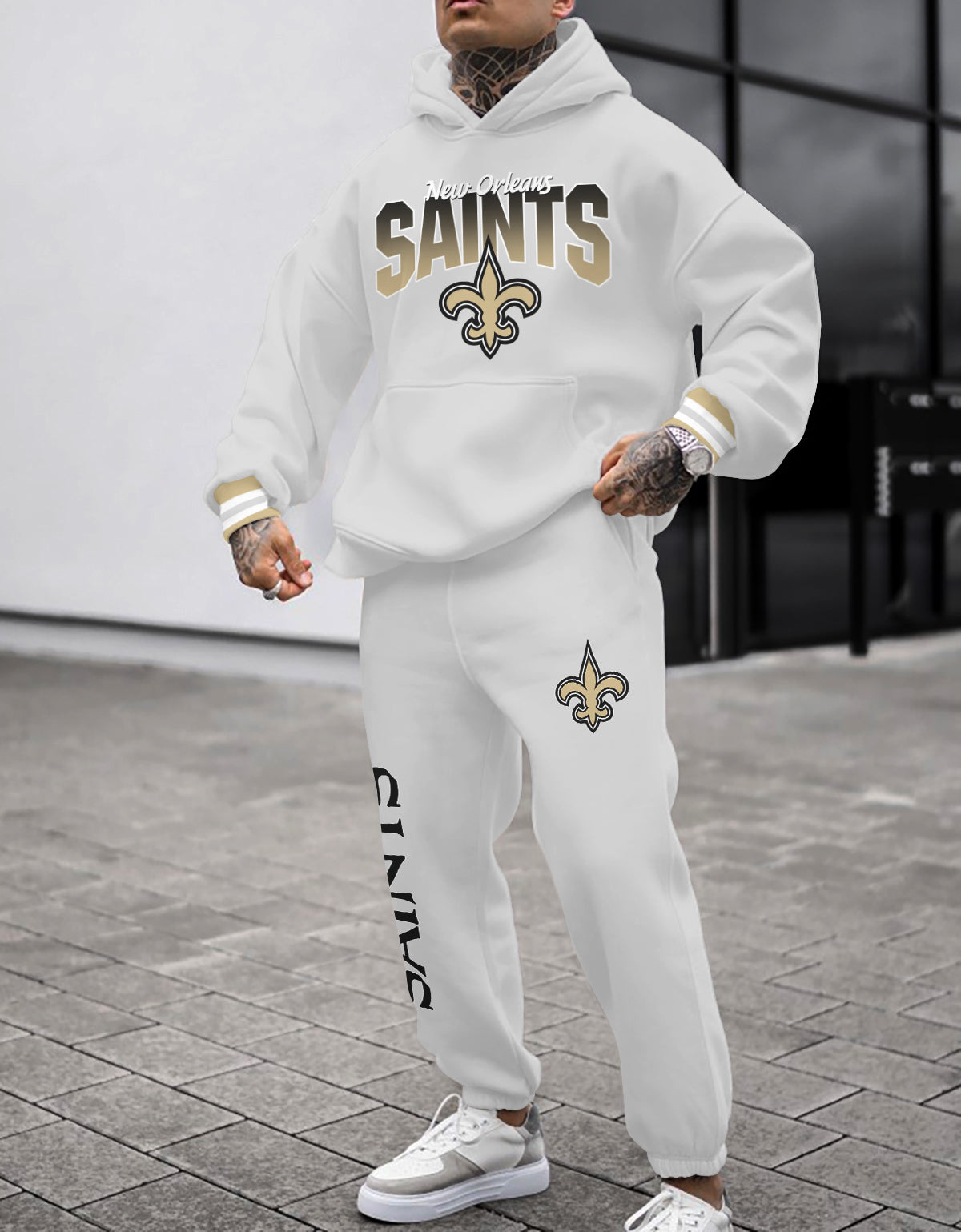 New Orleans Saints 3D Printed Pullover Hoodie And Sweatpant 2pcs Tracksuits