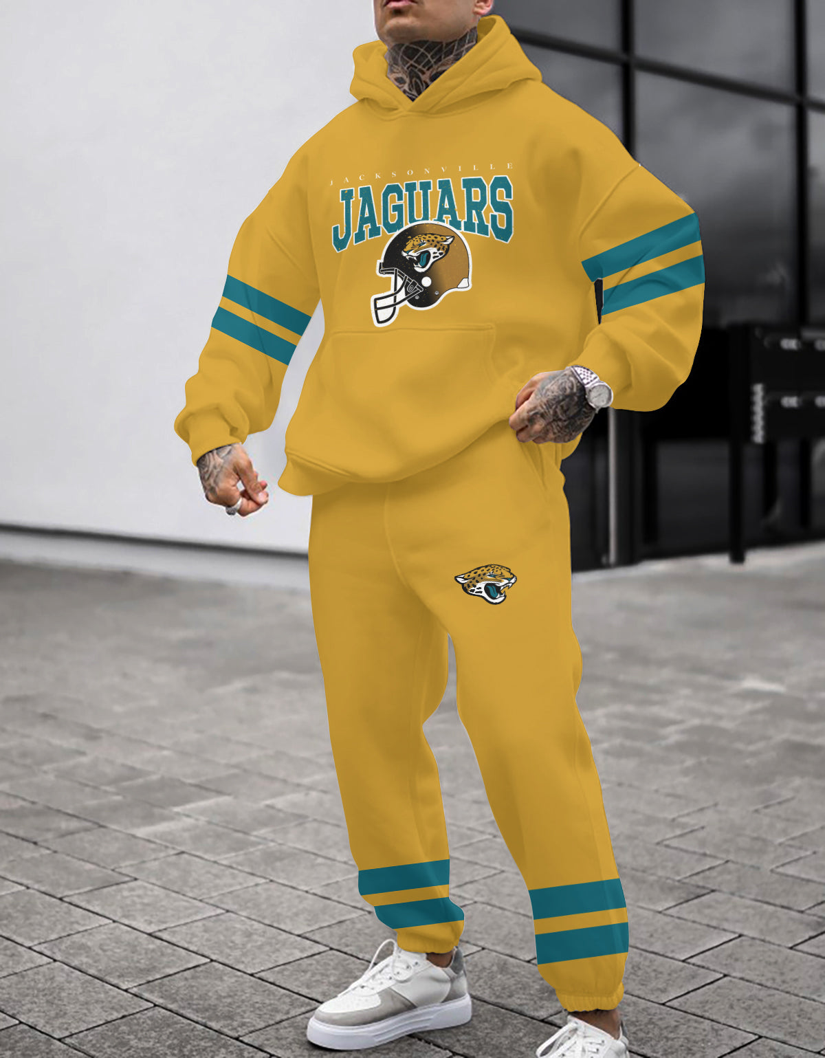 Jacksonville Jaguars 3D Printed Pullover Hoodie And Sweatpant 2pcs Tracksuits