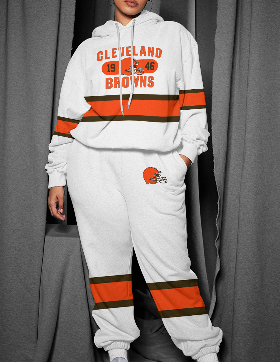 Cleveland Browns 3D Printed Pullover Hoodie And Sweatpant 2pcs Tracksuits