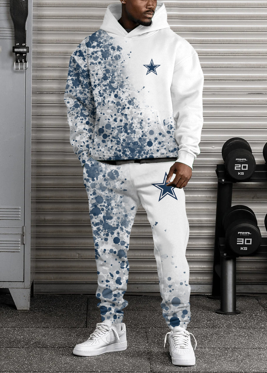 Dallas Cowboys 3D Printed Pullover Hoodie And Sweatpant 2pcs Tracksuits