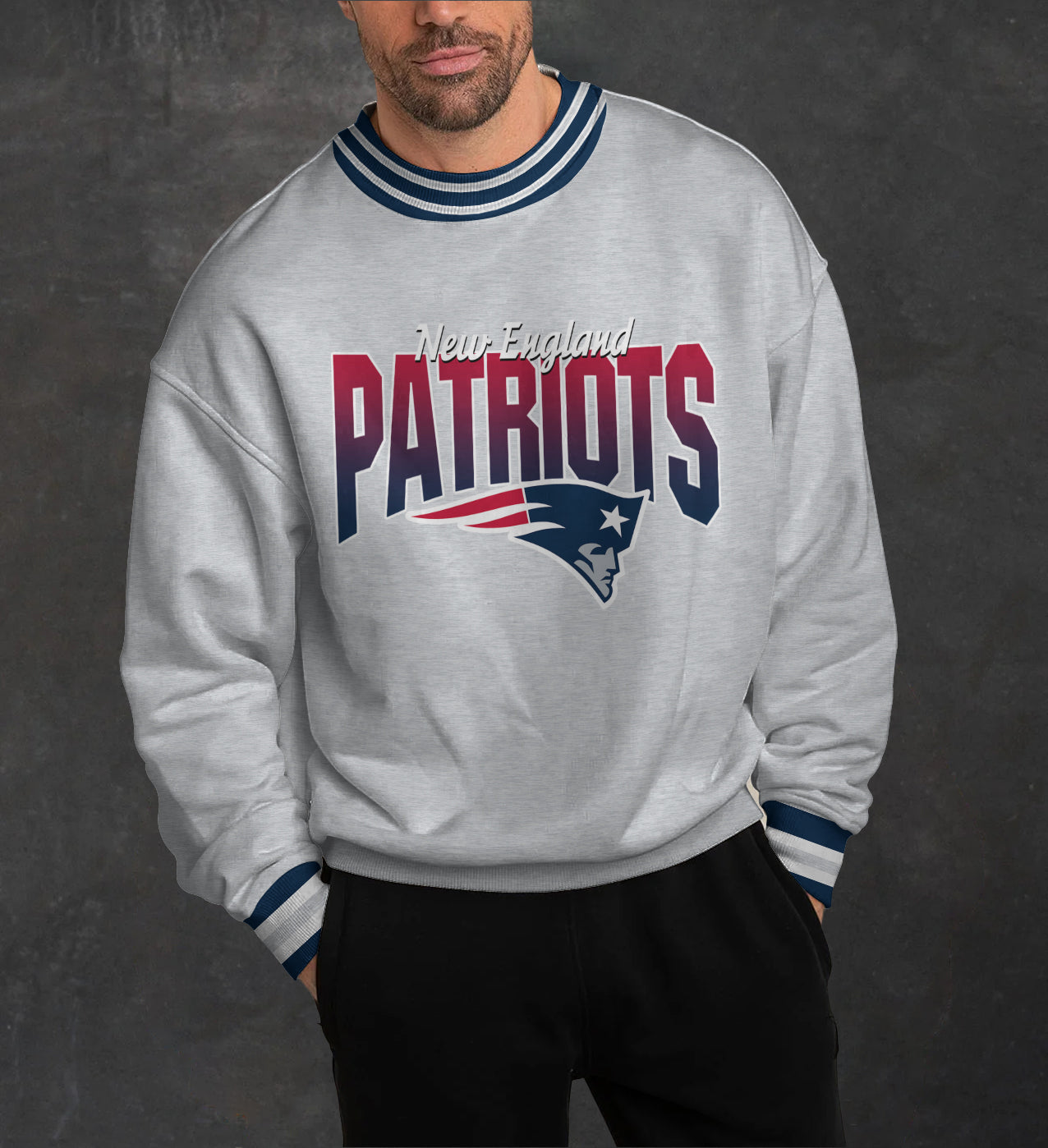 New England Patriots 3D Limited Edition Crew Neck sweatshirt