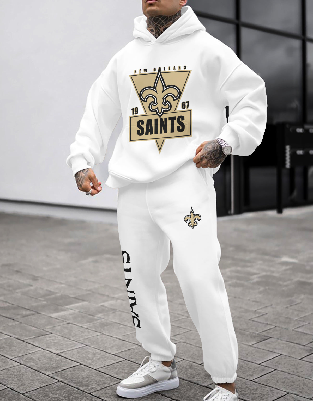New Orleans Saints 3D Printed Pullover Hoodie And Sweatpant 2pcs Tracksuits