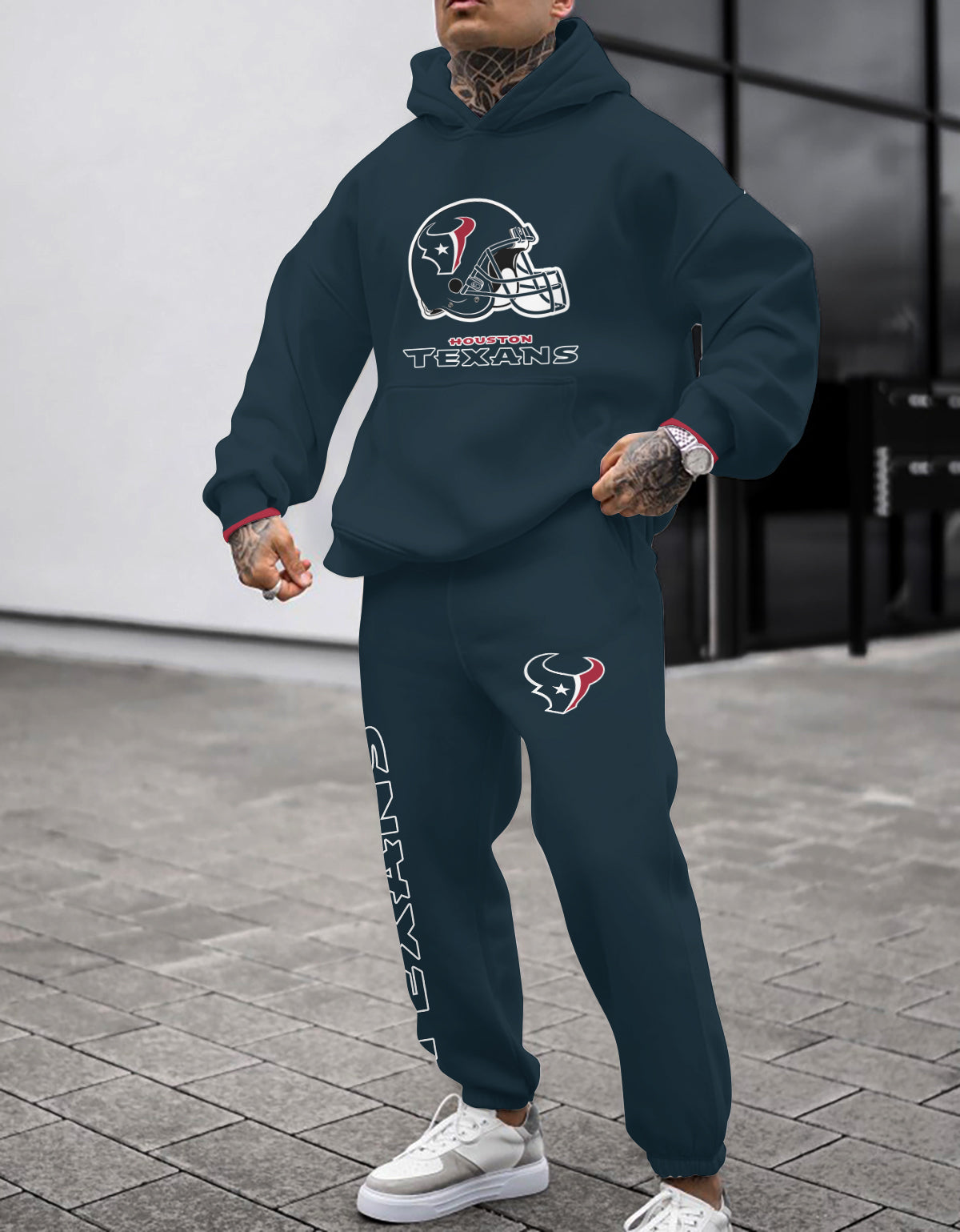 Houston Texans 3D Printed Pullover Hoodie And Sweatpant 2pcs Tracksuits