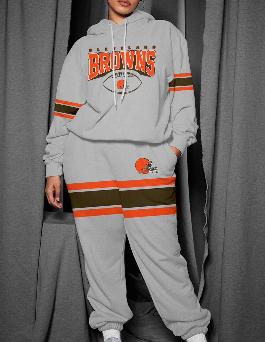Cleveland Browns 3D Printed Pullover Hoodie And Sweatpant 2pcs Tracksuits