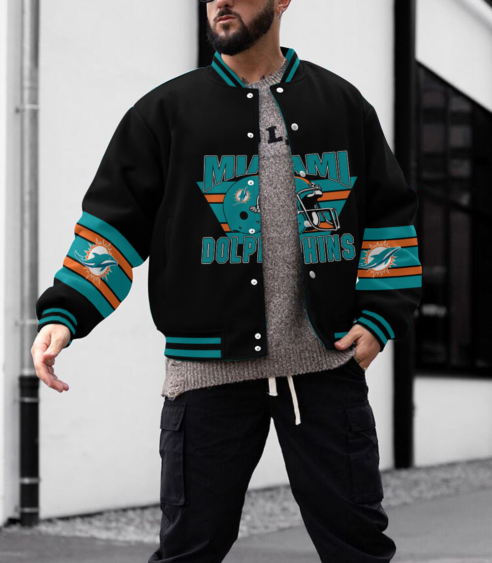 Miami Dolphins Men's Limited Edition Full-Snap Casual Jacket