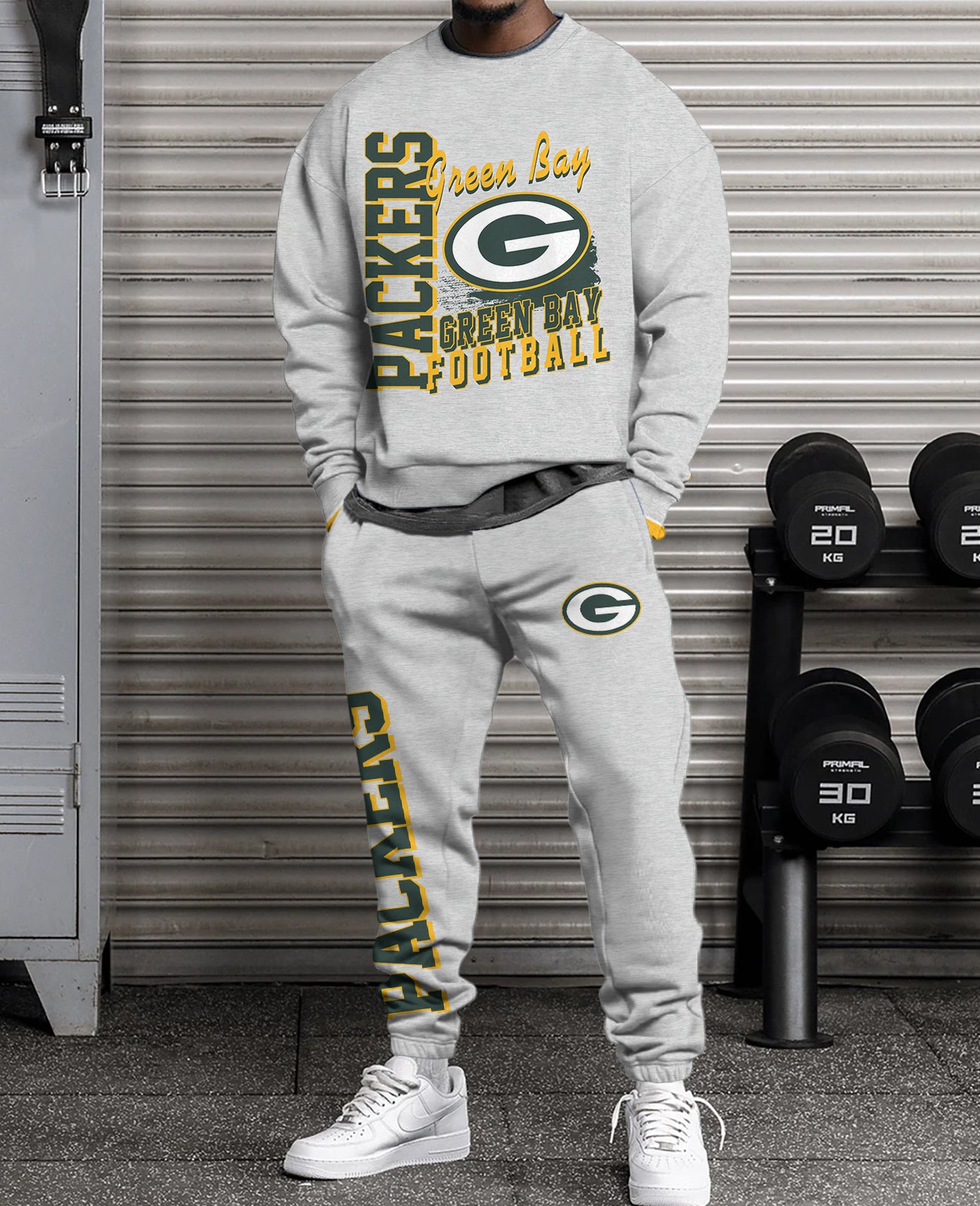 Green Bay Packers 3D sweatsuit and sweatpants 2 piece outfits