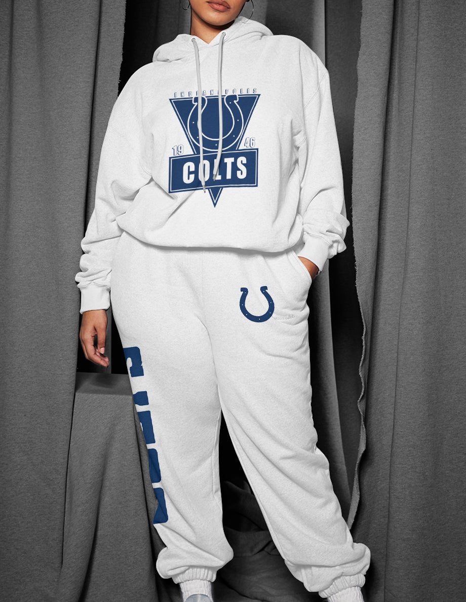 Indianapolis Colts 3D Printed Pullover Hoodie And Sweatpant 2pcs Tracksuits