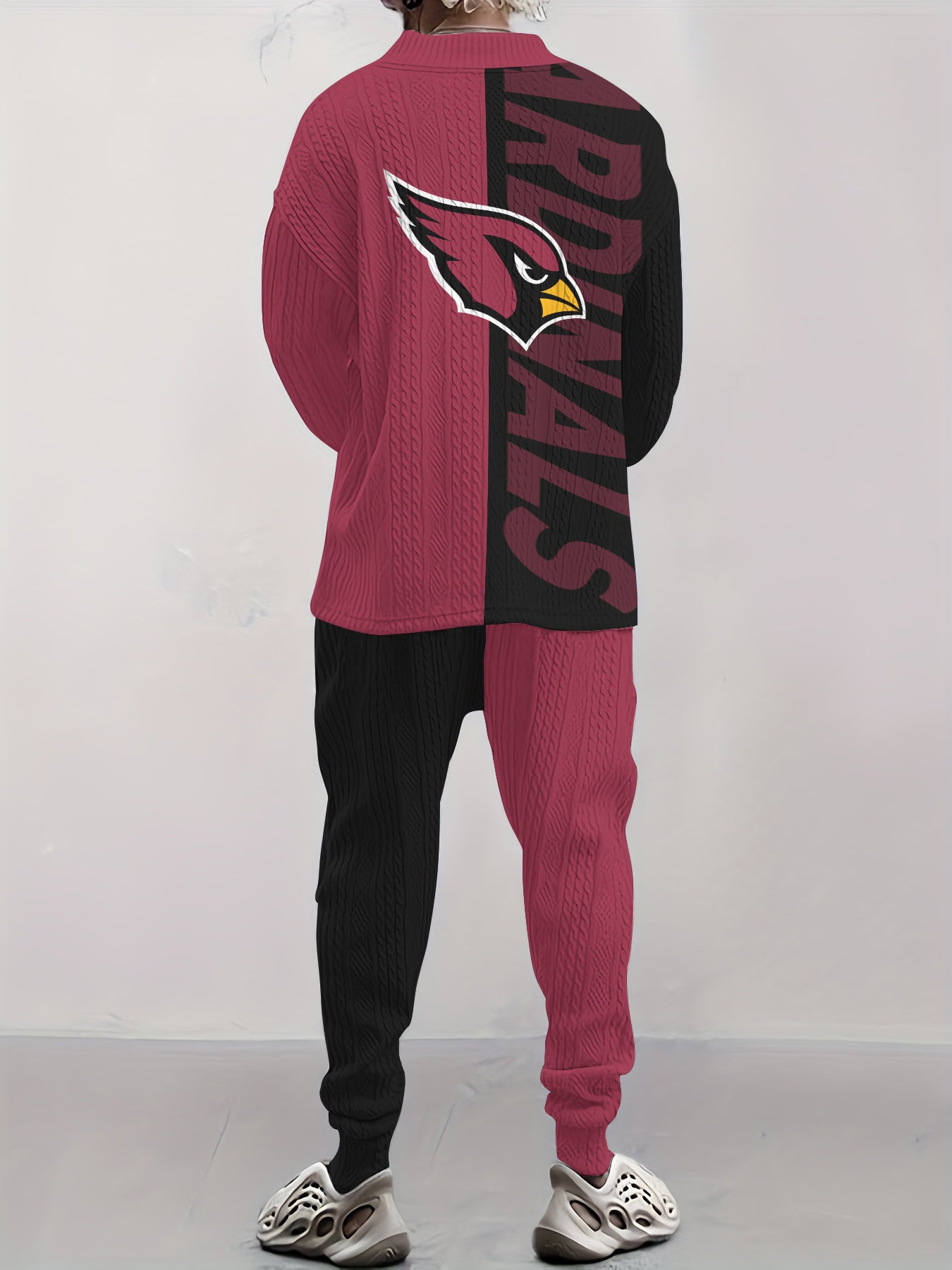 Arizona Cardinals Classic All-Season Long Sleeve V-Neck Pullover Sweater