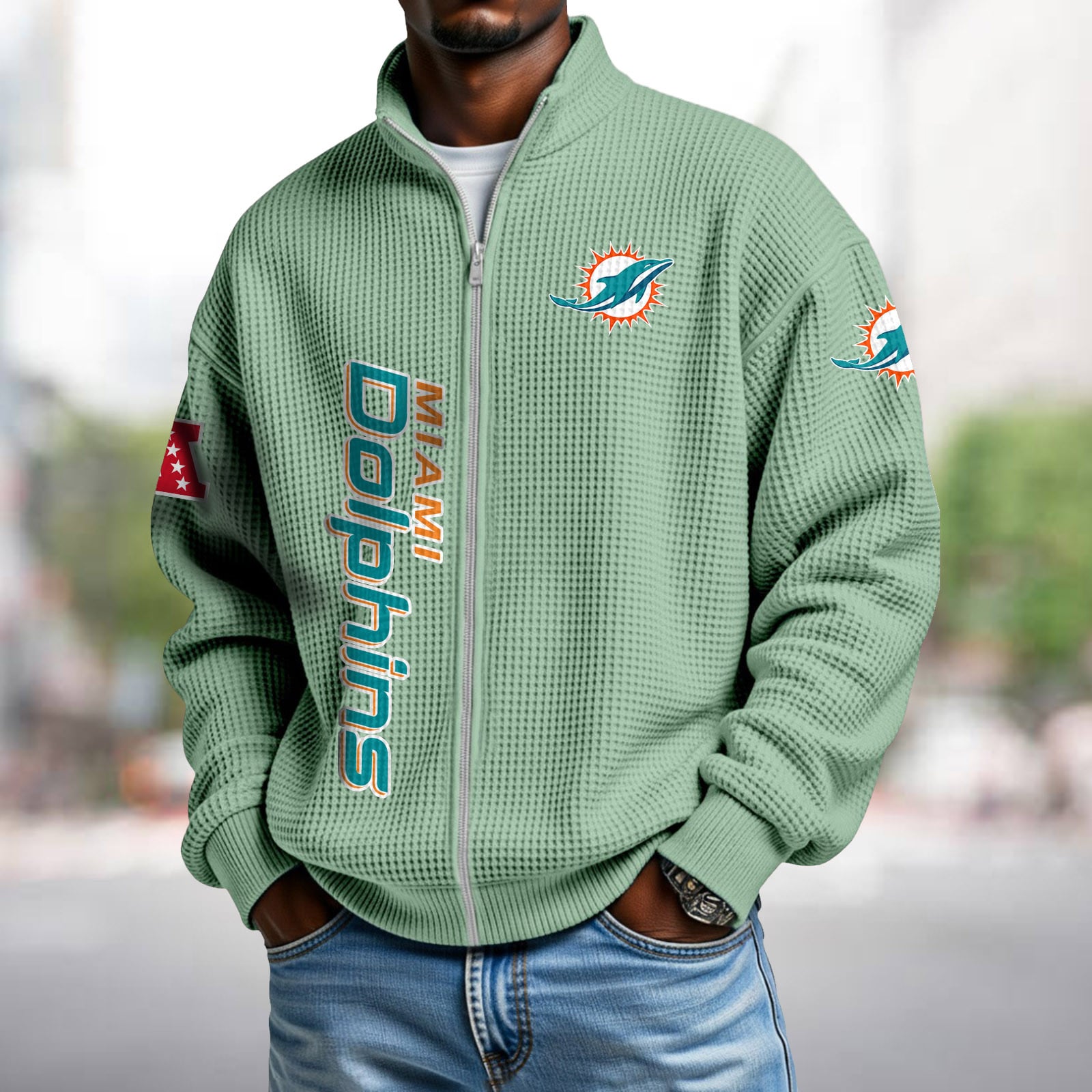 Waffle Hoodie – Dolphins