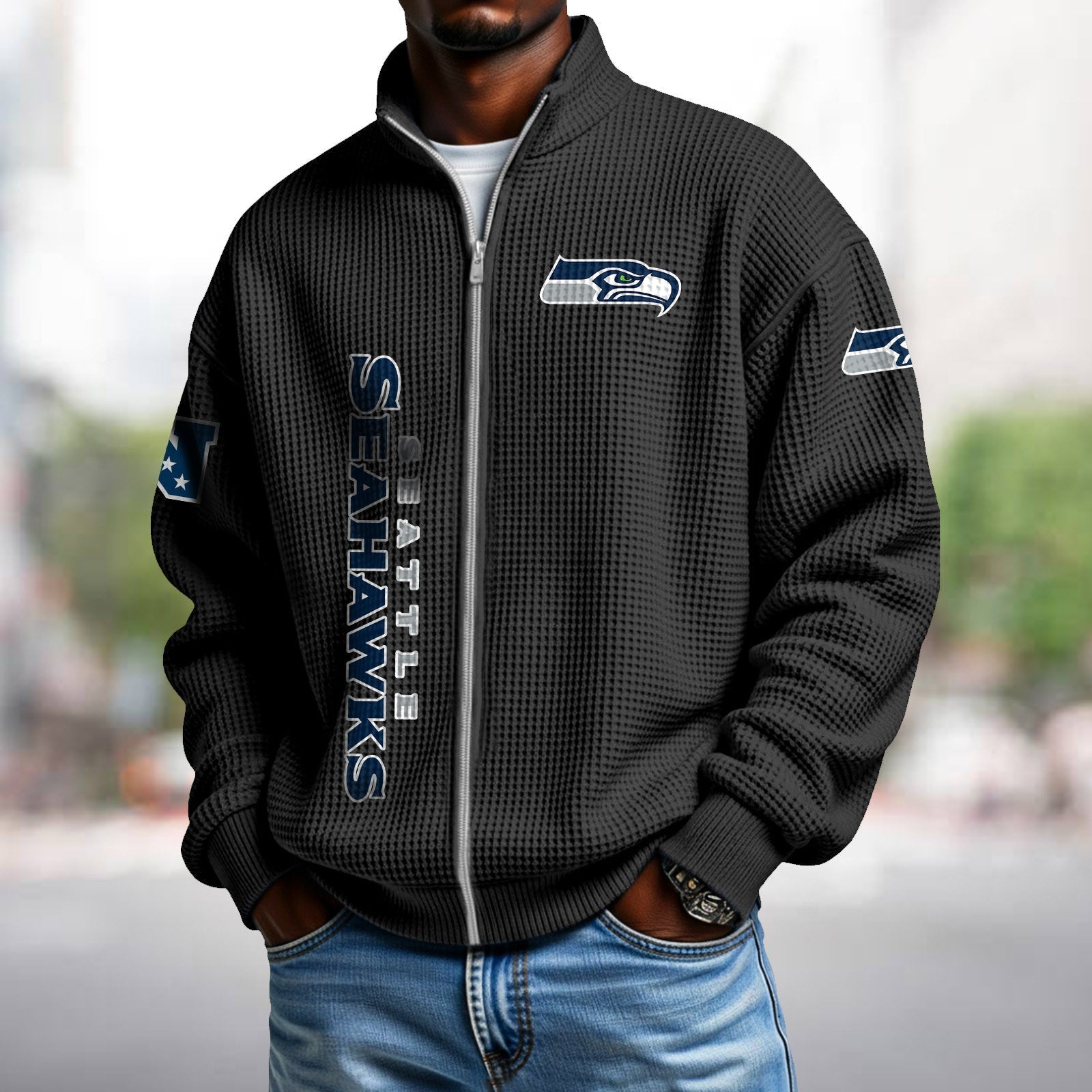Waffle Hoodie – Seahawks