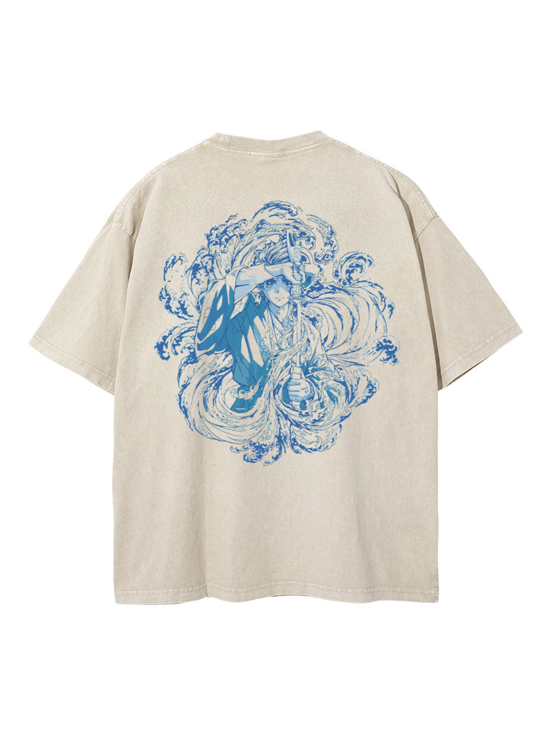 Tanjiro Water Breathing 2-Sided Vintage Tee