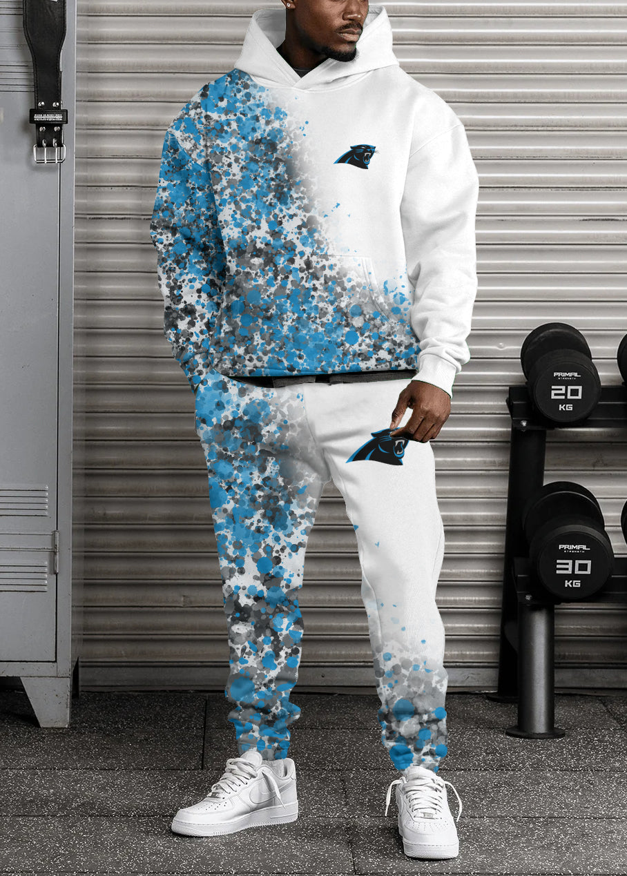 Carolina Panthers 3D Printed Pullover Hoodie And Sweatpant 2pcs Tracksuits