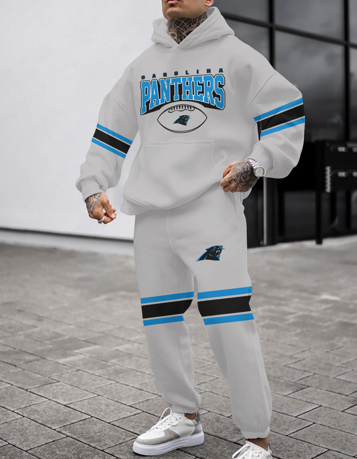 Carolina Panthers 3D Printed Pullover Hoodie And Sweatpant 2pcs Tracksuits