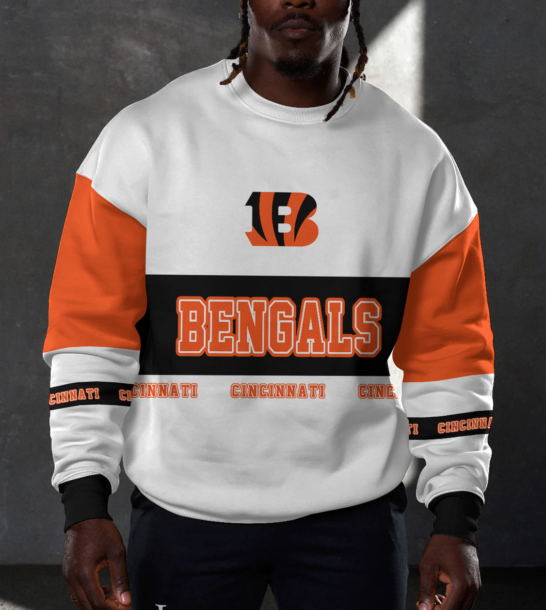 Cincinnati Bengals 3D Limited Edition Crew Neck sweatshirt