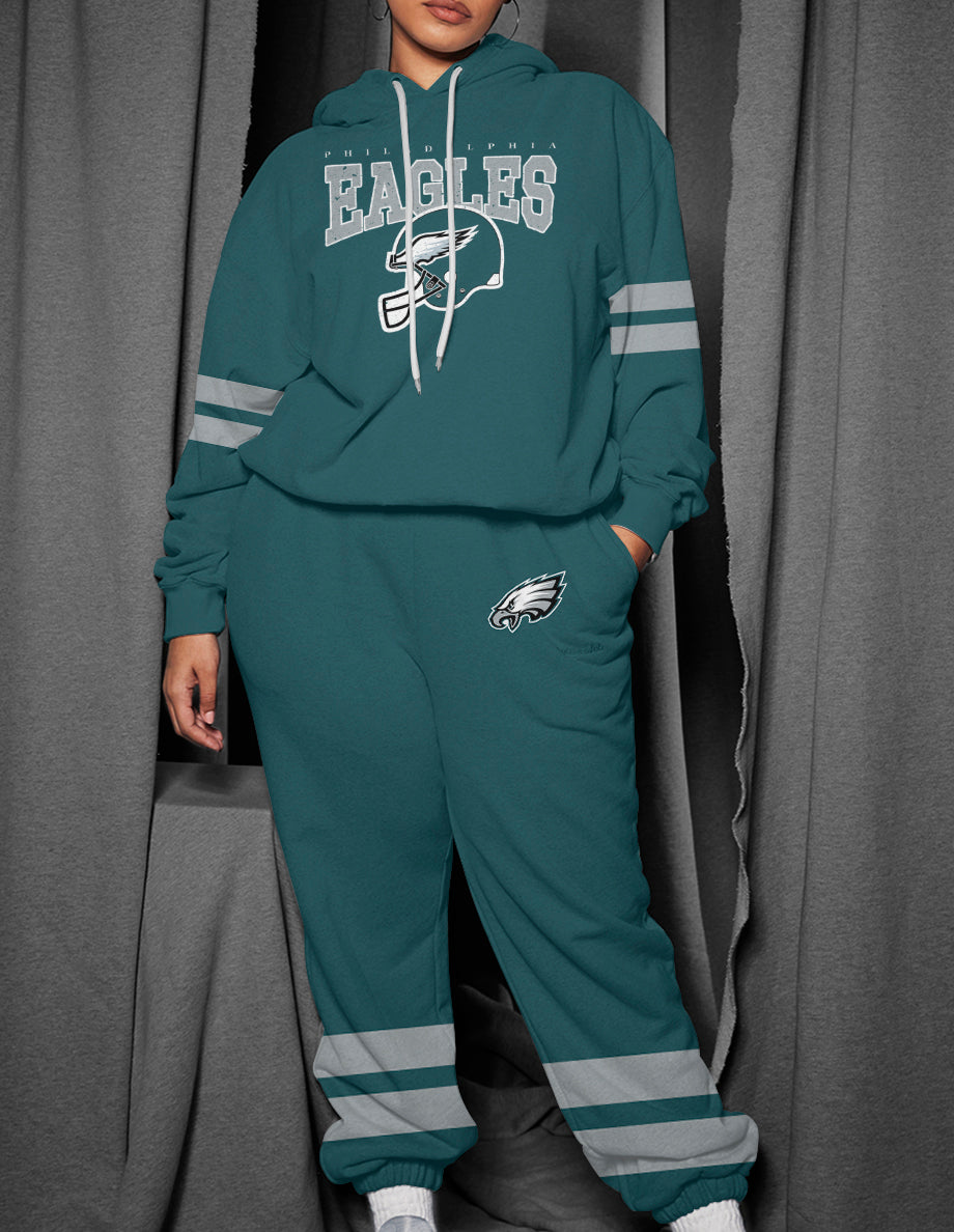 Philadelphia Eagles 3D Printed Pullover Hoodie And Sweatpant 2pcs Tracksuits