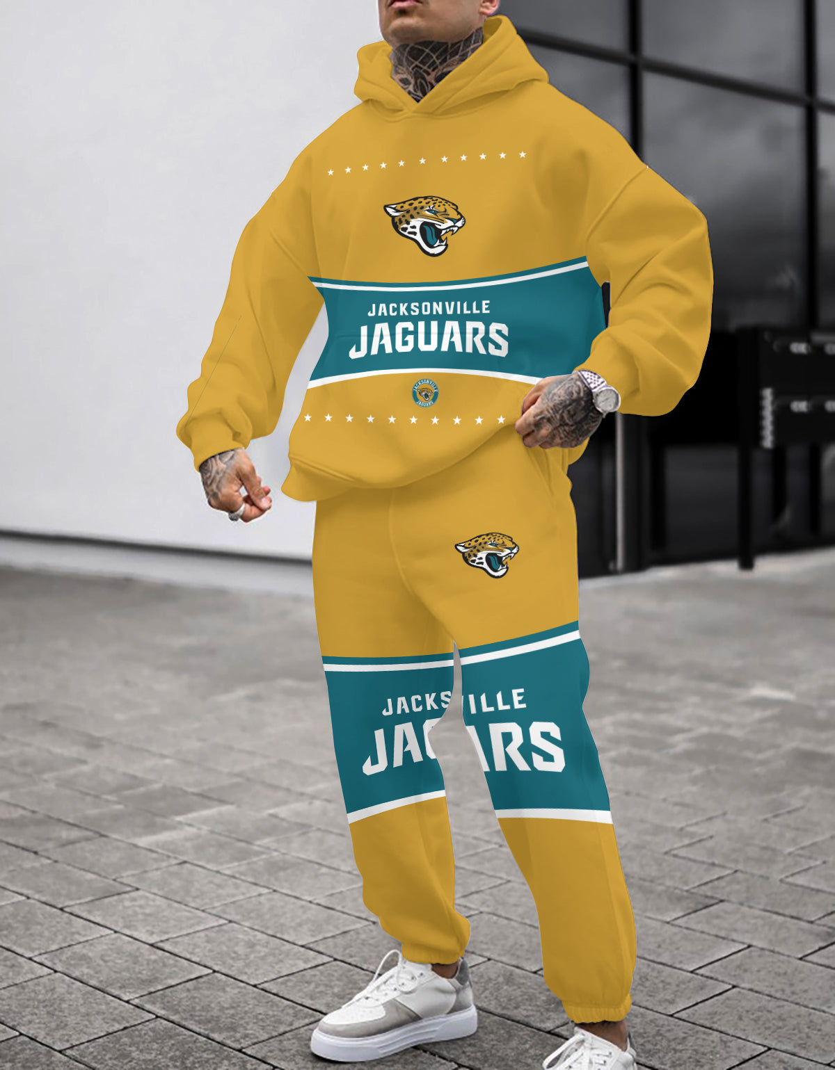 Jacksonville Jaguars 3D Printed Pullover Hoodie And Sweatpant 2pcs Tracksuits