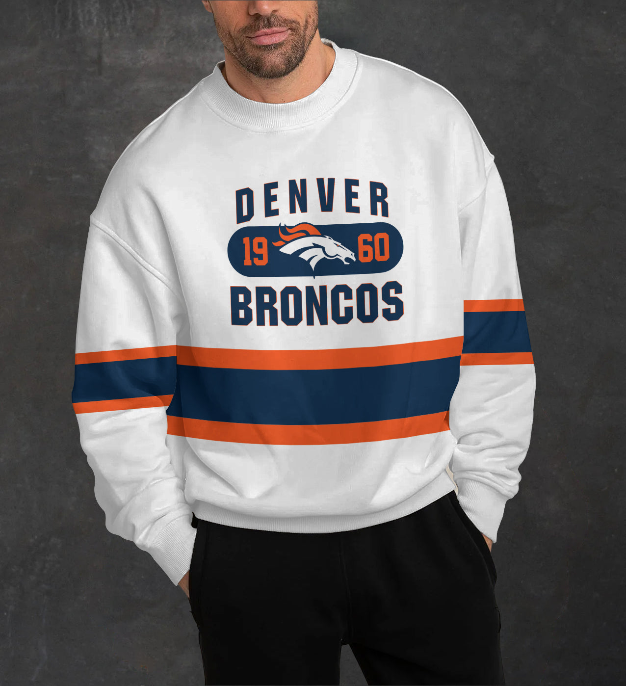 Denver Broncos 3D Limited Edition Crew Neck sweatshirt