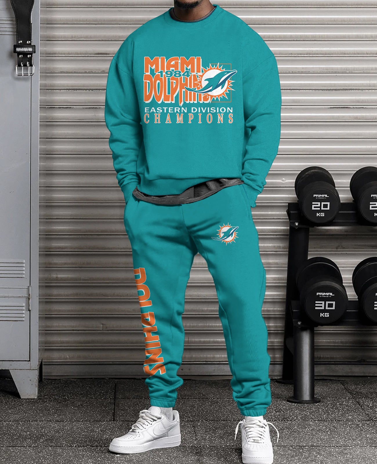 Miami Dolphins    3D sweatsuit and sweatpants 2 piece outfits
